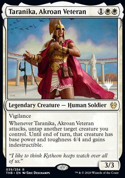 Taranika, Akroan Veteran (V.1)⁣ - Theros Beyond Death: Promos⁣ (Rare)⁣ [39]
