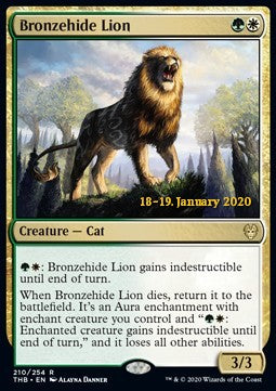 Bronzehide Lion (V.2)⁣ - Theros Beyond Death: Promos⁣ (Rare)⁣ [210]