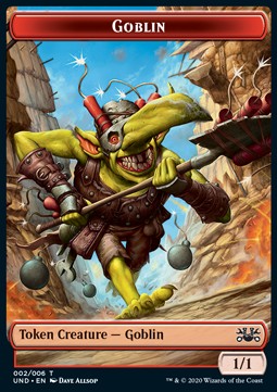 Goblin Token (R 1/1) // Giant Teddy Bear (Pink 5/5)⁣ - Unsanctioned⁣ (Token)⁣ [T 2/5]