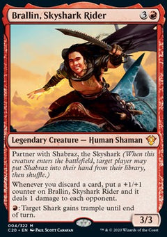 Brallin, Skyshark Rider⁣ - Commander: Ikoria⁣ (Mythic)⁣ [4]