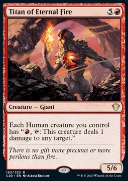 Titan of Eternal Fire⁣ - Commander: Ikoria⁣ (Rare)⁣ [163]