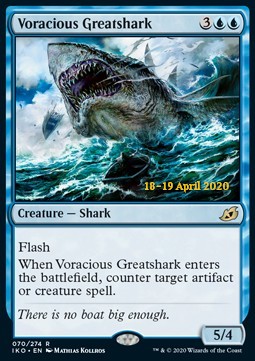 Voracious Greatshark (V.2)⁣ - Ikoria: Lair of Behemoths: Promos⁣ (Rare)⁣ [70]