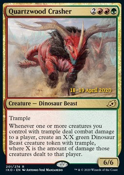 Quartzwood Crasher (V.2)⁣ - Ikoria: Lair of Behemoths: Promos⁣ (Rare)⁣ [201]
