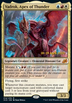 Vadrok, Apex of Thunder (V.2)⁣ - Ikoria: Lair of Behemoths: Promos⁣ (Mythic)⁣ [214]