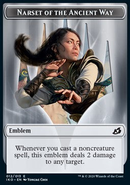 Narset of the Ancient Way Emblem⁣ - Ikoria: Lair of Behemoths: Extras⁣ (Token)⁣ [T12]