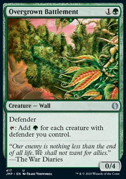 Overgrown Battlement⁣ - Jumpstart⁣ (Uncommon)⁣ [417]