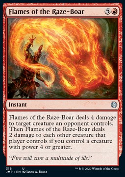 Flames of the Raze-Boar⁣ - Jumpstart⁣ (Uncommon)⁣ [318]