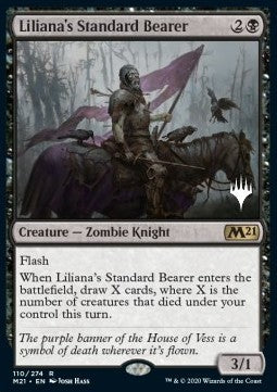 Liliana's Standard Bearer (V.1)⁣ - Core 2021: Promos⁣ (Rare)⁣ [110]