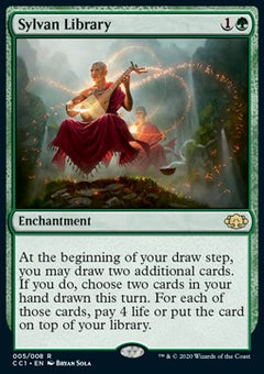 Sylvan Library⁣ - Commander Collection: Green⁣ (Rare)⁣ [5]