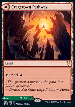 Cragcrown Pathway // Timbercrown Pathway⁣ - Zendikar Rising⁣ (Rare)⁣ [261]
