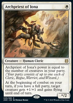 Archpriest of Iona⁣ - Zendikar Rising⁣ (Rare)⁣ [5]