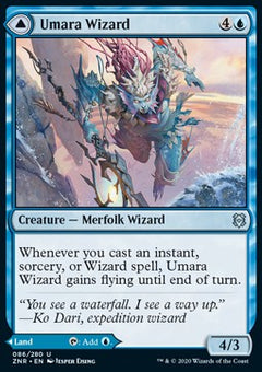 Umara Wizard // Umara Skyfalls⁣ - Zendikar Rising⁣ (Uncommon)⁣ [86]