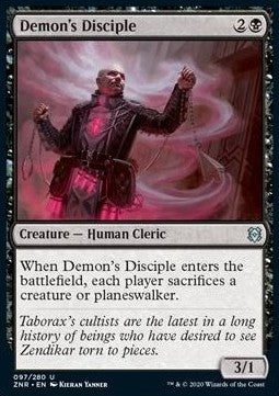 Demon's Disciple⁣ - Zendikar Rising⁣ (Uncommon)⁣ [97]