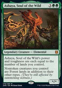 Ashaya, Soul of the Wild⁣ - Zendikar Rising⁣ (Mythic)⁣ [179]