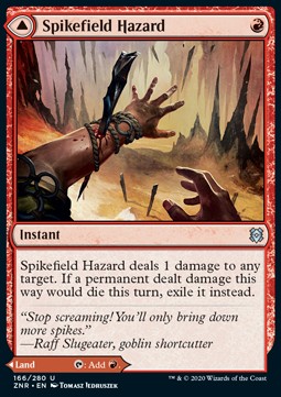 Spikefield Hazard // Spikefield Cave⁣ - Zendikar Rising⁣ (Uncommon)⁣ [166]