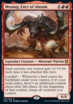 Moraug, Fury of Akoum⁣ - Zendikar Rising⁣ (Mythic)⁣ [150]