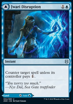 Jwari Disruption // Jwari Ruins⁣ - Zendikar Rising⁣ (Uncommon)⁣ [64]