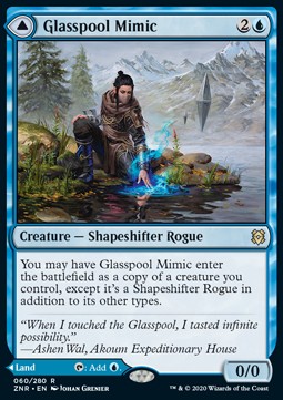 Glasspool Mimic // Glasspool Shore⁣ - Zendikar Rising⁣ (Rare)⁣ [60]