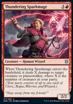 Thundering Sparkmage⁣ - Zendikar Rising⁣ (Uncommon)⁣ [171]
