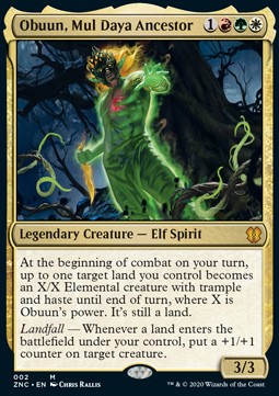 Obuun, Mul Daya Ancestor (V.1)⁣ - Commander: Zendikar Rising⁣ (Mythic)⁣ [2]