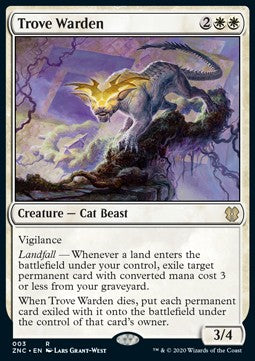 Trove Warden⁣ - Commander: Zendikar Rising⁣ (Rare)⁣ [3]