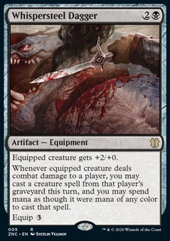 Whispersteel Dagger⁣ - Commander: Zendikar Rising⁣ (Rare)⁣ [5]