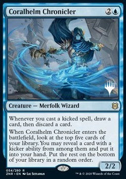Coralhelm Chronicler (V.1)⁣ - Zendikar Rising: Promos⁣ (Rare)⁣ [54]
