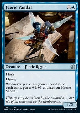 Faerie Vandal⁣ - Commander: Zendikar Rising⁣ (Uncommon)⁣ [26]