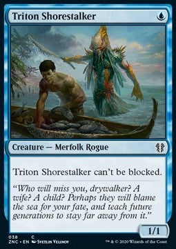 Triton Shorestalker⁣ - Commander: Zendikar Rising⁣ (Common)⁣ [38]