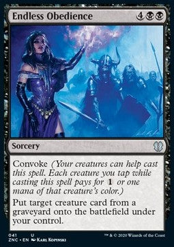 Endless Obedience⁣ - Commander: Zendikar Rising⁣ (Uncommon)⁣ [41]