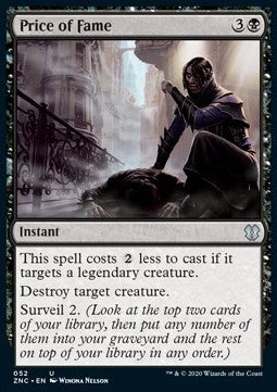 Price of Fame⁣ - Commander: Zendikar Rising⁣ (Uncommon)⁣ [52]