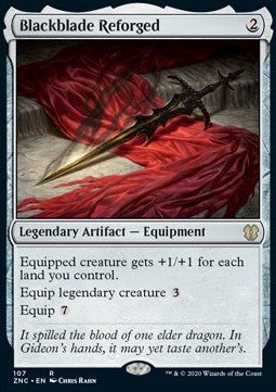 Blackblade Reforged⁣ - Commander: Zendikar Rising⁣ (Rare)⁣ [107]