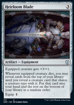 Heirloom Blade⁣ - Commander: Zendikar Rising⁣ (Uncommon)⁣ [113]