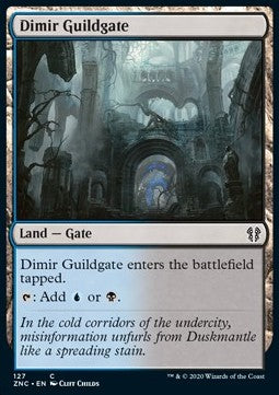 Dimir Guildgate⁣ - Commander: Zendikar Rising⁣ (Common)⁣ [127]