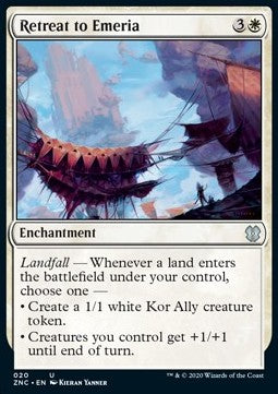 Retreat to Emeria⁣ - Commander: Zendikar Rising⁣ (Uncommon)⁣ [20]