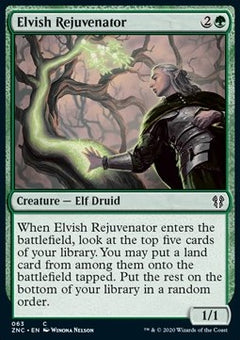 Elvish Rejuvenator⁣ - Commander: Zendikar Rising⁣ (Common)⁣ [63]