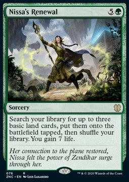 Nissa's Renewal⁣ - Commander: Zendikar Rising⁣ (Rare)⁣ [76]