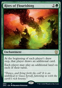 Rites of Flourishing⁣ - Commander: Zendikar Rising⁣ (Rare)⁣ [80]