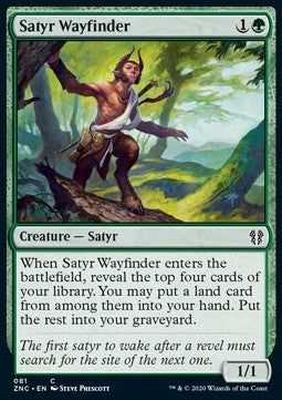 Satyr Wayfinder⁣ - Commander: Zendikar Rising⁣ (Common)⁣ [81]