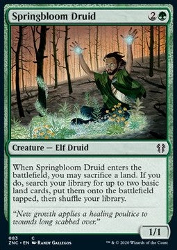 Springbloom Druid⁣ - Commander: Zendikar Rising⁣ (Common)⁣ [83]