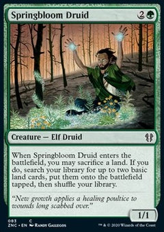 Springbloom Druid⁣ - Commander: Zendikar Rising⁣ (Common)⁣ [83]