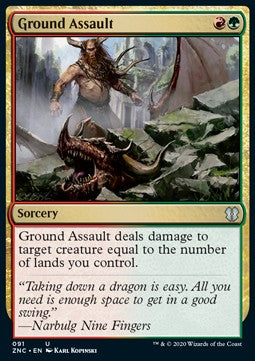 Ground Assault⁣ - Commander: Zendikar Rising⁣ (Uncommon)⁣ [91]