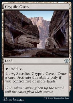 Cryptic Caves⁣ - Commander: Zendikar Rising⁣ (Uncommon)⁣ [125]