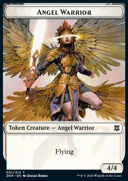 Angel Warrior Token (W 4/4) // Goblin Construct Token (A 0/1)⁣ - Zendikar Rising: Extras⁣ (Token)⁣ [T 1/11]