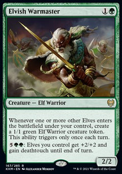 Elvish Warmaster⁣ - Kaldheim⁣ (Rare)⁣ [167]