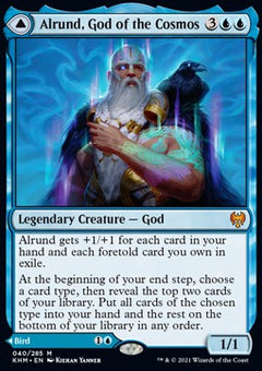 Alrund, God of the Cosmos // Hakka, Whispering Raven⁣ - Kaldheim⁣ (Mythic)⁣ [40]