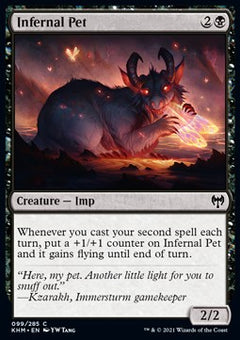 Infernal Pet⁣ - Kaldheim⁣ (Common)⁣ [99]