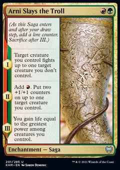 Arni Slays the Troll⁣ - Kaldheim⁣ (Uncommon)⁣ [201]