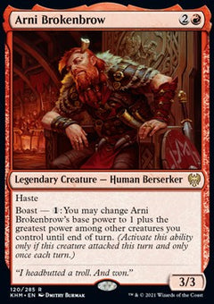Arni Brokenbrow⁣ - Kaldheim⁣ (Rare)⁣ [120]