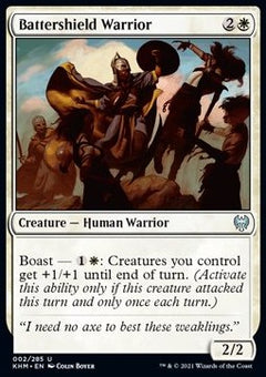 Battershield Warrior⁣ - Kaldheim⁣ (Uncommon)⁣ [2]